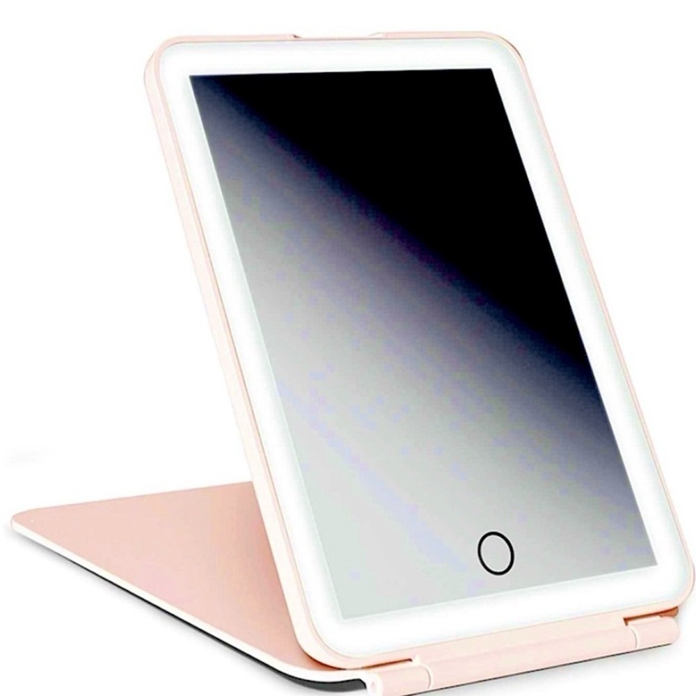Pose LED Travel Mirror - Pink
